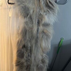 Gorski Gray Fur Scarf